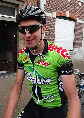 Sébastien Carabin tijdens de Ardense Pijl in 2014.