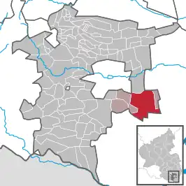 Kaart van Herxheim bei Landau