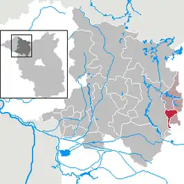 Kaart van Herzberg (Mark)