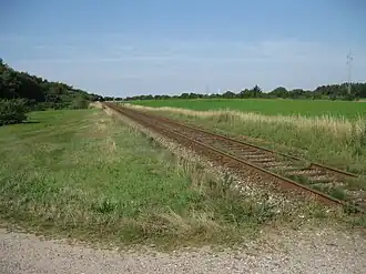 locatie van de vroegere halte