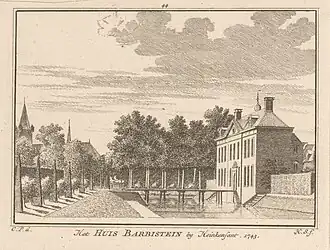 Kasteel Barbistein in 1743
