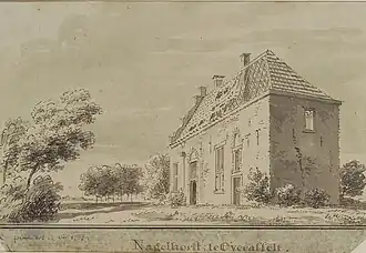 Het Huis Nagelhorst te Overasselt (1732), door Cornelis Pronk