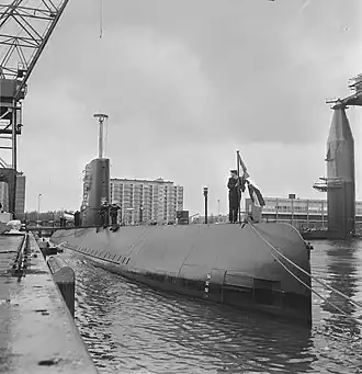 Indienststelling van Hr.Ms. Potvis