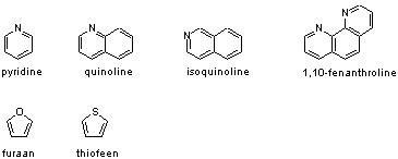 Voorbeelden van heteroaromaten