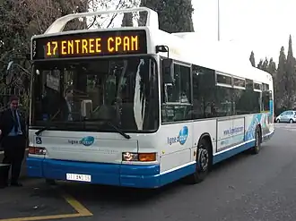 Cng-versie van de Heuliez GX 217 in dienst bij ST2N.