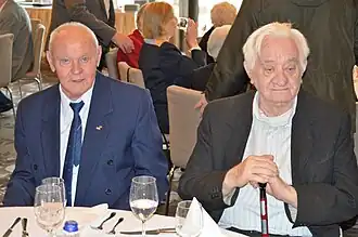 Miklós Holop (rechts) en István Hevesi in 2013