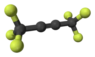 molecuulmodel ■&nbsp;fluor ■&nbsp;koolstof