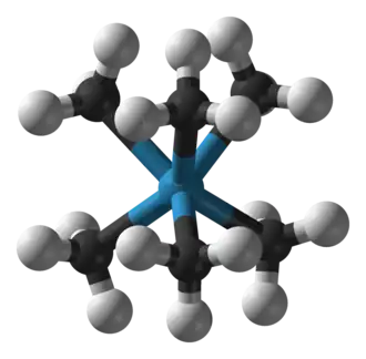 Molecuulmodel van W(CH3)6