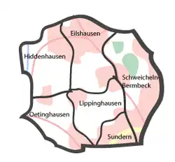 Kaart van de gemeente