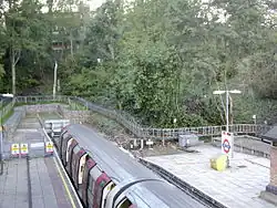 Het einde van de lijn voor de bouw van de overdekte oversteek