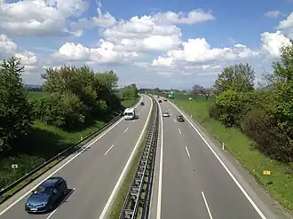 De D46 bij Dobrochov (km&nbsp;15)