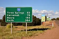 The Midlands Road nabij Mingenew