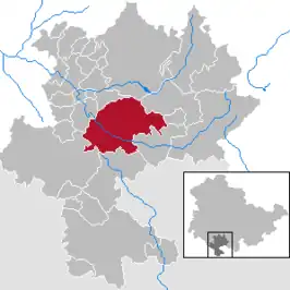 Kaart van Hildburghausen