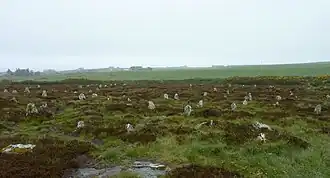De Hill o' Many Stanes werd vermoedelijk opgericht in de bronstijd.