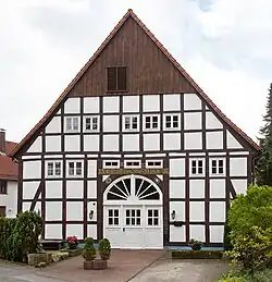 Karakteristiek vakwerkhuis te Hillentrup