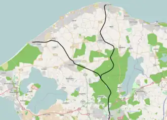 Spoorlijn Hillerød - Gilleleje / Tisvildeleje op de kaart