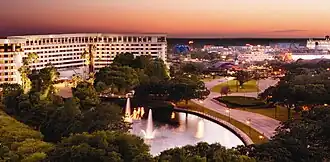 Hilton hotel 's avonds