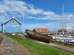 Het blauwe hok, voormalige bergplaats roeireddingsboot KNRM (2021)