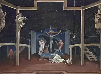 Toneelbeeld van opvoering in München in 1948