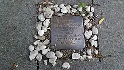 Stolperstein voor Hindrik Wiekens in Oude Pekela, 14 april 2013