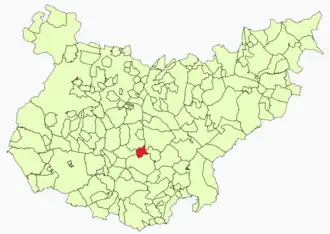 Kaart van Hinojosa del Valle