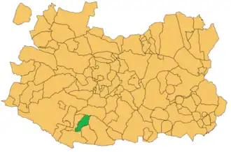 Kaart van Hinojosas de Calatrava