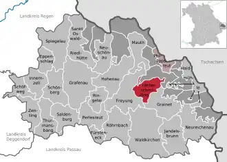 Kaart van Hinterschmiding