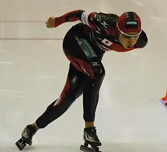 Hirako tijdens wereldbekerwedstrijd (2008)