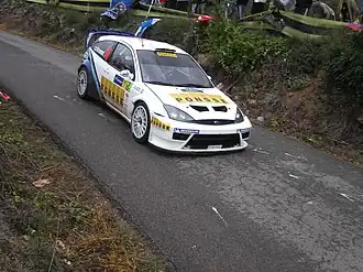 Een nauw gevecht om de derde plaats werd gewonnen door Hirvonen in zijn privé-ingeschreven Ford Focus