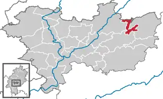 Kaart van Hirzenhain