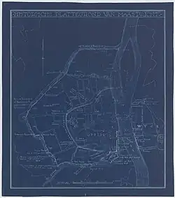 Plattegrond door Victor de Stuers, 19e eeuw