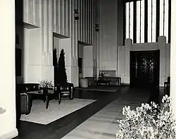 Presidentiële wachtruimte in 1956