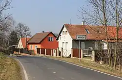 Toegangsweg aan de zuidkant