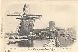 de molen als buitenkruier (kaart verstuurd nov. 1899)