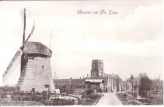 Hoefpoldermolen als binnenkruier