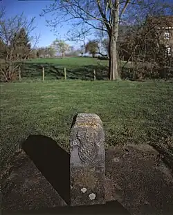 17e-eeuwse grenspaal