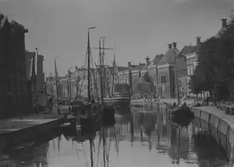 Hoge der A gezien vanaf de A-brug (1900)