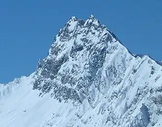De Hohe Villerspitze vanaf de Seeblasspitze