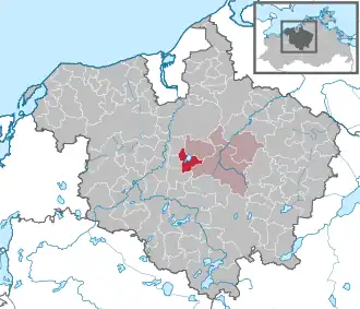 Kaart van Hohen Sprenz