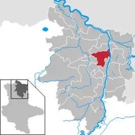 Kaart van Hohenberg-Krusemark