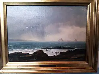 Schilderij van Drachmann, 1868, Bornholms Kunstmuseum