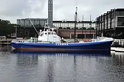 KNRM-reddingboot Javazee in het Nationaal Reddingmuseum Dorus Rijkers te Den Helder. (2013).