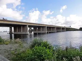 Hollandse Brug voor de bouw van de tweede brug
