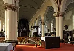 Interieur van de Sint-Vaastkerk