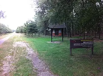 Hoofdingang Nationaal verstrooiterrein Delhuyzen