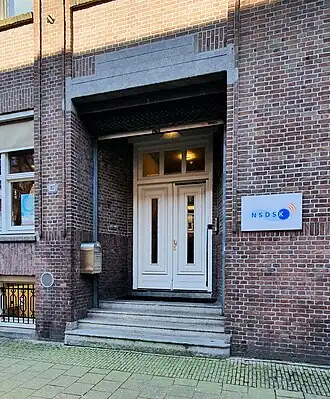 Het hoofdkantoor van de NSDSK in Amsterdam