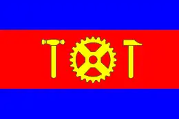 De vlag van Hoogezand-Sappemeer