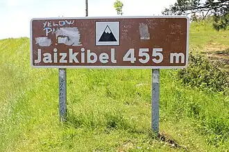 Hoogste punt in de weg over de Jaizkibel