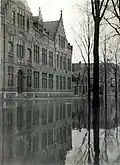 Hoogwater bij de Ambachtsschool, 1926