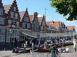 Deel van de haven in de binnenstad van Hoorn.